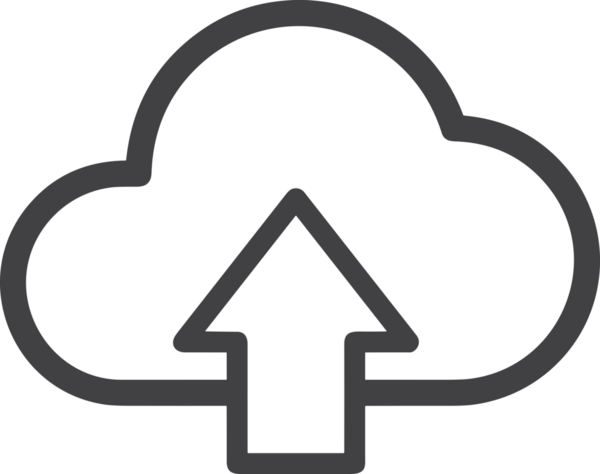 Siyah ve Beyaz Logo Simgesi PNG Biçimini Yükle. Web Sitesi Düğmesi, Mobil Uygulama Arayüzü, Dosya Aktarımı, Belge Paylaşımı, Bulut Depolama ve Veri Yedekleme için Minimalist Düz Tasarımlı Tek Renkli Ok Gönderme İşareti Grafiksel Elemanı