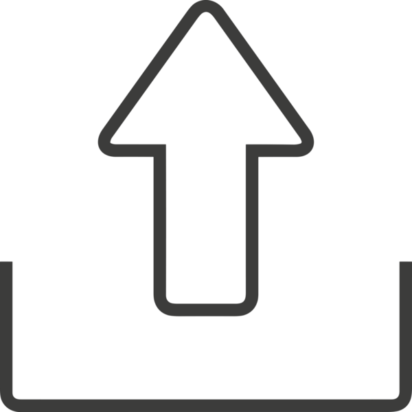 Siyah ve Beyaz Logo Simgesi PNG Biçimini Yükle. Web Sitesi Düğmesi, Mobil Uygulama Arayüzü, Dosya Aktarımı, Belge Paylaşımı, Bulut Depolama ve Veri Yedekleme için Minimalist Düz Tasarımlı Tek Renkli Ok Gönderme İşareti Grafiksel Elemanı