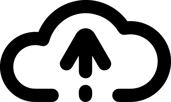 Siyah ve Beyaz Logo Simgesi PNG Biçimini Yükle. Web Sitesi Düğmesi, Mobil Uygulama Arayüzü, Dosya Aktarımı, Belge Paylaşımı, Bulut Depolama ve Veri Yedekleme için Minimalist Düz Tasarımlı Tek Renkli Ok Gönderme İşareti Grafiksel Elemanı