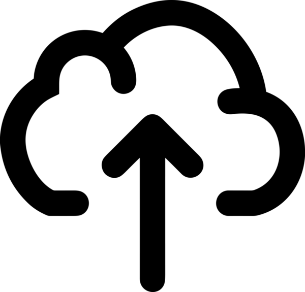 Siyah ve Beyaz Logo Simgesi PNG Biçimini Yükle. Web Sitesi Düğmesi, Mobil Uygulama Arayüzü, Dosya Aktarımı, Belge Paylaşımı, Bulut Depolama ve Veri Yedekleme için Minimalist Düz Tasarımlı Tek Renkli Ok Gönderme İşareti Grafiksel Elemanı