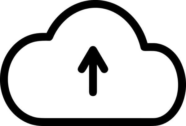 Siyah ve Beyaz Logo Simgesi PNG Biçimini Yükle. Web Sitesi Düğmesi, Mobil Uygulama Arayüzü, Dosya Aktarımı, Belge Paylaşımı, Bulut Depolama ve Veri Yedekleme için Minimalist Düz Tasarımlı Tek Renkli Ok Gönderme İşareti Grafiksel Elemanı