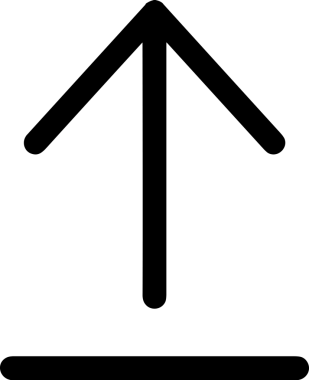 Siyah ve Beyaz Logo Simgesi PNG Biçimini Yükle. Web Sitesi Düğmesi, Mobil Uygulama Arayüzü, Dosya Aktarımı, Belge Paylaşımı, Bulut Depolama ve Veri Yedekleme için Minimalist Düz Tasarımlı Tek Renkli Ok Gönderme İşareti Grafiksel Elemanı