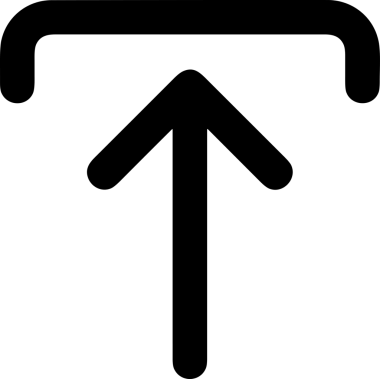 Siyah ve Beyaz Logo Simgesi PNG Biçimini Yükle. Web Sitesi Düğmesi, Mobil Uygulama Arayüzü, Dosya Aktarımı, Belge Paylaşımı, Bulut Depolama ve Veri Yedekleme için Minimalist Düz Tasarımlı Tek Renkli Ok Gönderme İşareti Grafiksel Elemanı
