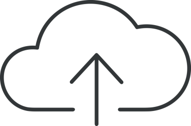 Siyah ve Beyaz Logo Simgesi PNG Biçimini Yükle. Web Sitesi Düğmesi, Mobil Uygulama Arayüzü, Dosya Aktarımı, Belge Paylaşımı, Bulut Depolama ve Veri Yedekleme için Minimalist Düz Tasarımlı Tek Renkli Ok Gönderme İşareti Grafiksel Elemanı