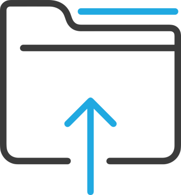 Siyah ve Beyaz Logo Simgesi PNG Biçimini Yükle. Web Sitesi Düğmesi, Mobil Uygulama Arayüzü, Dosya Aktarımı, Belge Paylaşımı, Bulut Depolama ve Veri Yedekleme için Minimalist Düz Tasarımlı Tek Renkli Ok Gönderme İşareti Grafiksel Elemanı