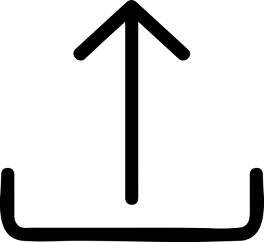 Siyah ve Beyaz Logo Simgesi PNG Biçimini Yükle. Web Sitesi Düğmesi, Mobil Uygulama Arayüzü, Dosya Aktarımı, Belge Paylaşımı, Bulut Depolama ve Veri Yedekleme için Minimalist Düz Tasarımlı Tek Renkli Ok Gönderme İşareti Grafiksel Elemanı