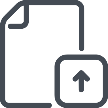 Siyah ve Beyaz Logo Simgesi PNG Biçimini Yükle. Web Sitesi Düğmesi, Mobil Uygulama Arayüzü, Dosya Aktarımı, Belge Paylaşımı, Bulut Depolama ve Veri Yedekleme için Minimalist Düz Tasarımlı Tek Renkli Ok Gönderme İşareti Grafiksel Elemanı