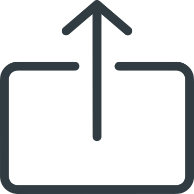 Siyah ve Beyaz Logo Simgesi PNG Biçimini Yükle. Web Sitesi Düğmesi, Mobil Uygulama Arayüzü, Dosya Aktarımı, Belge Paylaşımı, Bulut Depolama ve Veri Yedekleme için Minimalist Düz Tasarımlı Tek Renkli Ok Gönderme İşareti Grafiksel Elemanı