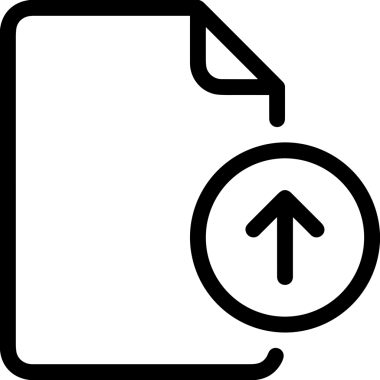 Siyah ve Beyaz Logo Simgesi PNG Biçimini Yükle. Web Sitesi Düğmesi, Mobil Uygulama Arayüzü, Dosya Aktarımı, Belge Paylaşımı, Bulut Depolama ve Veri Yedekleme için Minimalist Düz Tasarımlı Tek Renkli Ok Gönderme İşareti Grafiksel Elemanı