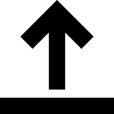 Siyah ve Beyaz Logo Simgesi PNG Biçimini Yükle. Web Sitesi Düğmesi, Mobil Uygulama Arayüzü, Dosya Aktarımı, Belge Paylaşımı, Bulut Depolama ve Veri Yedekleme için Minimalist Düz Tasarımlı Tek Renkli Ok Gönderme İşareti Grafiksel Elemanı