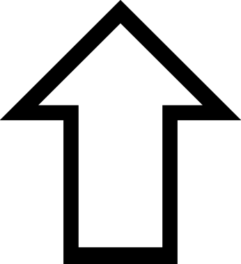 Siyah ve Beyaz Logo Simgesi PNG Biçimini Yükle. Web Sitesi Düğmesi, Mobil Uygulama Arayüzü, Dosya Aktarımı, Belge Paylaşımı, Bulut Depolama ve Veri Yedekleme için Minimalist Düz Tasarımlı Tek Renkli Ok Gönderme İşareti Grafiksel Elemanı