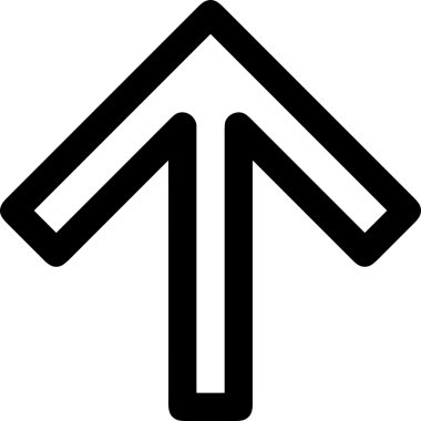 Siyah ve Beyaz Logo Simgesi PNG Biçimini Yükle. Web Sitesi Düğmesi, Mobil Uygulama Arayüzü, Dosya Aktarımı, Belge Paylaşımı, Bulut Depolama ve Veri Yedekleme için Minimalist Düz Tasarımlı Tek Renkli Ok Gönderme İşareti Grafiksel Elemanı