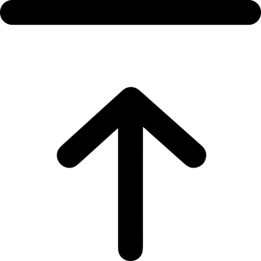 Siyah ve Beyaz Logo Simgesi PNG Biçimini Yükle. Web Sitesi Düğmesi, Mobil Uygulama Arayüzü, Dosya Aktarımı, Belge Paylaşımı, Bulut Depolama ve Veri Yedekleme için Minimalist Düz Tasarımlı Tek Renkli Ok Gönderme İşareti Grafiksel Elemanı