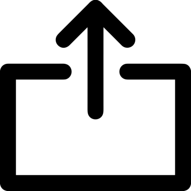 Siyah ve Beyaz Logo Simgesi PNG Biçimini Yükle. Web Sitesi Düğmesi, Mobil Uygulama Arayüzü, Dosya Aktarımı, Belge Paylaşımı, Bulut Depolama ve Veri Yedekleme için Minimalist Düz Tasarımlı Tek Renkli Ok Gönderme İşareti Grafiksel Elemanı