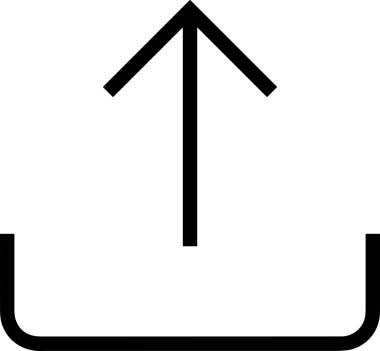 Siyah ve Beyaz Logo Simgesi PNG Biçimini Yükle. Web Sitesi Düğmesi, Mobil Uygulama Arayüzü, Dosya Aktarımı, Belge Paylaşımı, Bulut Depolama ve Veri Yedekleme için Minimalist Düz Tasarımlı Tek Renkli Ok Gönderme İşareti Grafiksel Elemanı