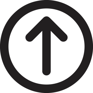 Siyah ve Beyaz Logo Simgesi PNG Biçimini Yükle. Web Sitesi Düğmesi, Mobil Uygulama Arayüzü, Dosya Aktarımı, Belge Paylaşımı, Bulut Depolama ve Veri Yedekleme için Minimalist Düz Tasarımlı Tek Renkli Ok Gönderme İşareti Grafiksel Elemanı