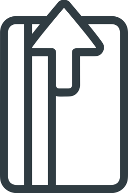 Siyah ve Beyaz Logo Simgesi PNG Biçimini Yükle. Web Sitesi Düğmesi, Mobil Uygulama Arayüzü, Dosya Aktarımı, Belge Paylaşımı, Bulut Depolama ve Veri Yedekleme için Minimalist Düz Tasarımlı Tek Renkli Ok Gönderme İşareti Grafiksel Elemanı