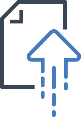 Siyah ve Beyaz Logo Simgesi PNG Biçimini Yükle. Web Sitesi Düğmesi, Mobil Uygulama Arayüzü, Dosya Aktarımı, Belge Paylaşımı, Bulut Depolama ve Veri Yedekleme için Minimalist Düz Tasarımlı Tek Renkli Ok Gönderme İşareti Grafiksel Elemanı