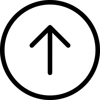 Siyah ve Beyaz Logo Simgesi PNG Biçimini Yükle. Web Sitesi Düğmesi, Mobil Uygulama Arayüzü, Dosya Aktarımı, Belge Paylaşımı, Bulut Depolama ve Veri Yedekleme için Minimalist Düz Tasarımlı Tek Renkli Ok Gönderme İşareti Grafiksel Elemanı