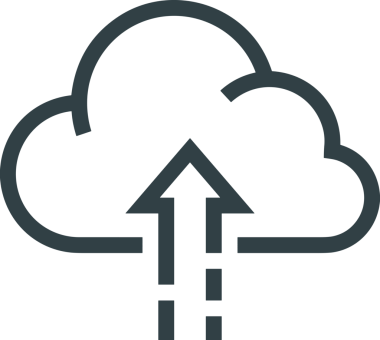 Siyah ve Beyaz Logo Simgesi PNG Biçimini Yükle. Web Sitesi Düğmesi, Mobil Uygulama Arayüzü, Dosya Aktarımı, Belge Paylaşımı, Bulut Depolama ve Veri Yedekleme için Minimalist Düz Tasarımlı Tek Renkli Ok Gönderme İşareti Grafiksel Elemanı