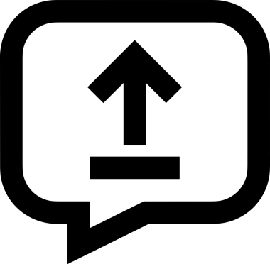 Siyah ve Beyaz Logo Simgesi PNG Biçimini Yükle. Web Sitesi Düğmesi, Mobil Uygulama Arayüzü, Dosya Aktarımı, Belge Paylaşımı, Bulut Depolama ve Veri Yedekleme için Minimalist Düz Tasarımlı Tek Renkli Ok Gönderme İşareti Grafiksel Elemanı