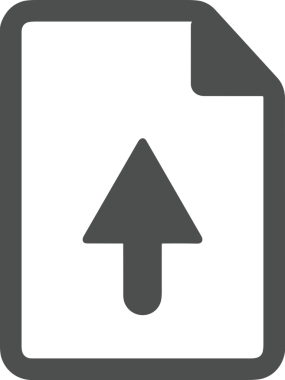 Siyah ve Beyaz Logo Simgesi PNG Biçimini Yükle. Web Sitesi Düğmesi, Mobil Uygulama Arayüzü, Dosya Aktarımı, Belge Paylaşımı, Bulut Depolama ve Veri Yedekleme için Minimalist Düz Tasarımlı Tek Renkli Ok Gönderme İşareti Grafiksel Elemanı