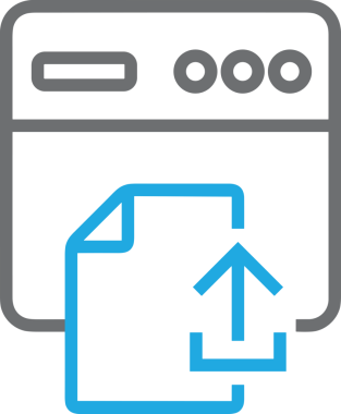Siyah ve Beyaz Logo Simgesi PNG Biçimini Yükle. Web Sitesi Düğmesi, Mobil Uygulama Arayüzü, Dosya Aktarımı, Belge Paylaşımı, Bulut Depolama ve Veri Yedekleme için Minimalist Düz Tasarımlı Tek Renkli Ok Gönderme İşareti Grafiksel Elemanı