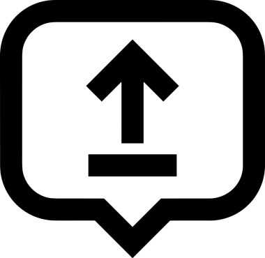 Siyah ve Beyaz Logo Simgesi PNG Biçimini Yükle. Web Sitesi Düğmesi, Mobil Uygulama Arayüzü, Dosya Aktarımı, Belge Paylaşımı, Bulut Depolama ve Veri Yedekleme için Minimalist Düz Tasarımlı Tek Renkli Ok Gönderme İşareti Grafiksel Elemanı