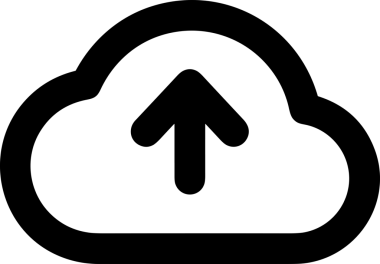 Siyah ve Beyaz Logo Simgesi PNG Biçimini Yükle. Web Sitesi Düğmesi, Mobil Uygulama Arayüzü, Dosya Aktarımı, Belge Paylaşımı, Bulut Depolama ve Veri Yedekleme için Minimalist Düz Tasarımlı Tek Renkli Ok Gönderme İşareti Grafiksel Elemanı