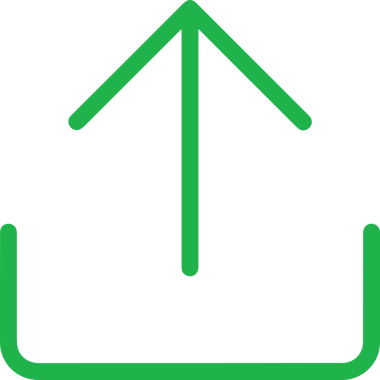 Siyah ve Beyaz Logo Simgesi PNG Biçimini Yükle. Web Sitesi Düğmesi, Mobil Uygulama Arayüzü, Dosya Aktarımı, Belge Paylaşımı, Bulut Depolama ve Veri Yedekleme için Minimalist Düz Tasarımlı Tek Renkli Ok Gönderme İşareti Grafiksel Elemanı