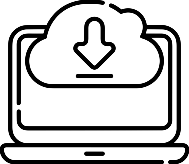 Siyah ve Beyaz Logo Simgesi PNG Biçimini Yükle. Web Sitesi Düğmesi, Mobil Uygulama Arayüzü, Dosya Aktarımı, Belge Paylaşımı, Bulut Depolama ve Veri Yedekleme için Minimalist Düz Tasarımlı Tek Renkli Ok Gönderme İşareti Grafiksel Elemanı