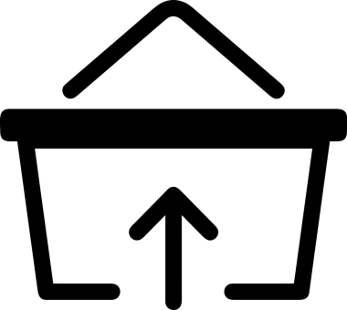 Siyah ve Beyaz Logo Simgesi PNG Biçimini Yükle. Web Sitesi Düğmesi, Mobil Uygulama Arayüzü, Dosya Aktarımı, Belge Paylaşımı, Bulut Depolama ve Veri Yedekleme için Minimalist Düz Tasarımlı Tek Renkli Ok Gönderme İşareti Grafiksel Elemanı