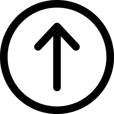 Siyah ve Beyaz Logo Simgesi PNG Biçimini Yükle. Web Sitesi Düğmesi, Mobil Uygulama Arayüzü, Dosya Aktarımı, Belge Paylaşımı, Bulut Depolama ve Veri Yedekleme için Minimalist Düz Tasarımlı Tek Renkli Ok Gönderme İşareti Grafiksel Elemanı