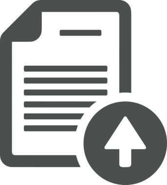 Siyah ve Beyaz Logo Simgesi PNG Biçimini Yükle. Web Sitesi Düğmesi, Mobil Uygulama Arayüzü, Dosya Aktarımı, Belge Paylaşımı, Bulut Depolama ve Veri Yedekleme için Minimalist Düz Tasarımlı Tek Renkli Ok Gönderme İşareti Grafiksel Elemanı