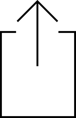 Siyah ve Beyaz Logo Simgesi PNG Biçimini Yükle. Web Sitesi Düğmesi, Mobil Uygulama Arayüzü, Dosya Aktarımı, Belge Paylaşımı, Bulut Depolama ve Veri Yedekleme için Minimalist Düz Tasarımlı Tek Renkli Ok Gönderme İşareti Grafiksel Elemanı