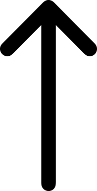 Siyah ve Beyaz Logo Simgesi PNG Biçimini Yükle. Web Sitesi Düğmesi, Mobil Uygulama Arayüzü, Dosya Aktarımı, Belge Paylaşımı, Bulut Depolama ve Veri Yedekleme için Minimalist Düz Tasarımlı Tek Renkli Ok Gönderme İşareti Grafiksel Elemanı