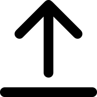 Siyah ve Beyaz Logo Simgesi PNG Biçimini Yükle. Web Sitesi Düğmesi, Mobil Uygulama Arayüzü, Dosya Aktarımı, Belge Paylaşımı, Bulut Depolama ve Veri Yedekleme için Minimalist Düz Tasarımlı Tek Renkli Ok Gönderme İşareti Grafiksel Elemanı