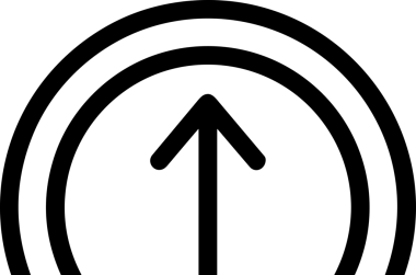 Siyah ve Beyaz Logo Simgesi PNG Biçimini Yükle. Web Sitesi Düğmesi, Mobil Uygulama Arayüzü, Dosya Aktarımı, Belge Paylaşımı, Bulut Depolama ve Veri Yedekleme için Minimalist Düz Tasarımlı Tek Renkli Ok Gönderme İşareti Grafiksel Elemanı