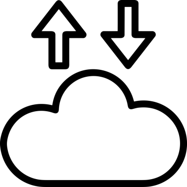 Siyah ve Beyaz Logo Simgesi PNG Biçimini Yükle. Web Sitesi Düğmesi, Mobil Uygulama Arayüzü, Dosya Aktarımı, Belge Paylaşımı, Bulut Depolama ve Veri Yedekleme için Minimalist Düz Tasarımlı Tek Renkli Ok Gönderme İşareti Grafiksel Elemanı