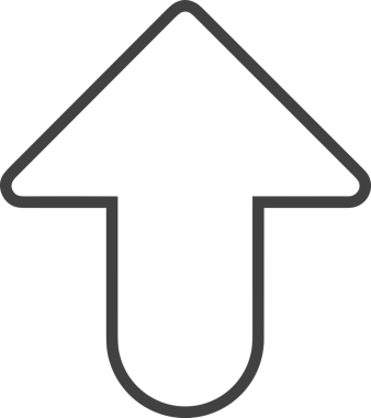 Siyah ve Beyaz Logo Simgesi PNG Biçimini Yükle. Web Sitesi Düğmesi, Mobil Uygulama Arayüzü, Dosya Aktarımı, Belge Paylaşımı, Bulut Depolama ve Veri Yedekleme için Minimalist Düz Tasarımlı Tek Renkli Ok Gönderme İşareti Grafiksel Elemanı