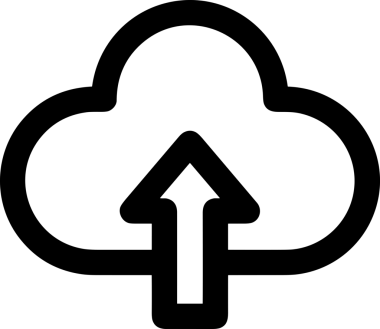 Siyah ve Beyaz Logo Simgesi PNG Biçimini Yükle. Web Sitesi Düğmesi, Mobil Uygulama Arayüzü, Dosya Aktarımı, Belge Paylaşımı, Bulut Depolama ve Veri Yedekleme için Minimalist Düz Tasarımlı Tek Renkli Ok Gönderme İşareti Grafiksel Elemanı