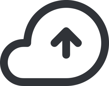 Siyah ve Beyaz Logo Simgesi PNG Biçimini Yükle. Web Sitesi Düğmesi, Mobil Uygulama Arayüzü, Dosya Aktarımı, Belge Paylaşımı, Bulut Depolama ve Veri Yedekleme için Minimalist Düz Tasarımlı Tek Renkli Ok Gönderme İşareti Grafiksel Elemanı