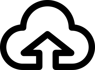 Siyah ve Beyaz Logo Simgesi PNG Biçimini Yükle. Web Sitesi Düğmesi, Mobil Uygulama Arayüzü, Dosya Aktarımı, Belge Paylaşımı, Bulut Depolama ve Veri Yedekleme için Minimalist Düz Tasarımlı Tek Renkli Ok Gönderme İşareti Grafiksel Elemanı