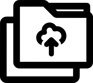 Siyah ve Beyaz Logo Simgesi PNG Biçimini Yükle. Web Sitesi Düğmesi, Mobil Uygulama Arayüzü, Dosya Aktarımı, Belge Paylaşımı, Bulut Depolama ve Veri Yedekleme için Minimalist Düz Tasarımlı Tek Renkli Ok Gönderme İşareti Grafiksel Elemanı