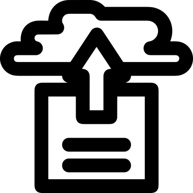 Siyah ve Beyaz Logo Simgesi PNG Biçimini Yükle. Web Sitesi Düğmesi, Mobil Uygulama Arayüzü, Dosya Aktarımı, Belge Paylaşımı, Bulut Depolama ve Veri Yedekleme için Minimalist Düz Tasarımlı Tek Renkli Ok Gönderme İşareti Grafiksel Elemanı