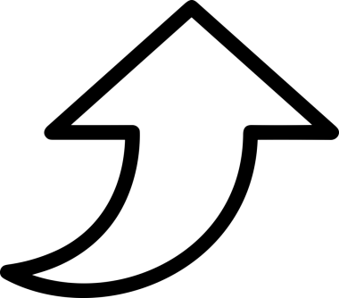 Siyah ve Beyaz Logo Simgesi PNG Biçimini Yükle. Web Sitesi Düğmesi, Mobil Uygulama Arayüzü, Dosya Aktarımı, Belge Paylaşımı, Bulut Depolama ve Veri Yedekleme için Minimalist Düz Tasarımlı Tek Renkli Ok Gönderme İşareti Grafiksel Elemanı