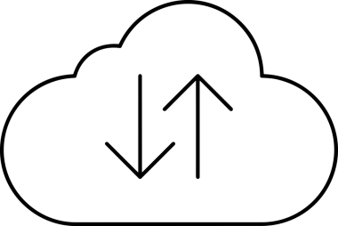 Siyah ve Beyaz Logo Simgesi PNG Biçimini Yükle. Web Sitesi Düğmesi, Mobil Uygulama Arayüzü, Dosya Aktarımı, Belge Paylaşımı, Bulut Depolama ve Veri Yedekleme için Minimalist Düz Tasarımlı Tek Renkli Ok Gönderme İşareti Grafiksel Elemanı