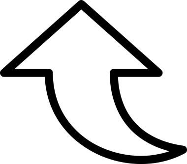 Siyah ve Beyaz Logo Simgesi PNG Biçimini Yükle. Web Sitesi Düğmesi, Mobil Uygulama Arayüzü, Dosya Aktarımı, Belge Paylaşımı, Bulut Depolama ve Veri Yedekleme için Minimalist Düz Tasarımlı Tek Renkli Ok Gönderme İşareti Grafiksel Elemanı