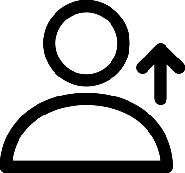 Siyah ve Beyaz Logo Simgesi PNG Biçimini Yükle. Web Sitesi Düğmesi, Mobil Uygulama Arayüzü, Dosya Aktarımı, Belge Paylaşımı, Bulut Depolama ve Veri Yedekleme için Minimalist Düz Tasarımlı Tek Renkli Ok Gönderme İşareti Grafiksel Elemanı