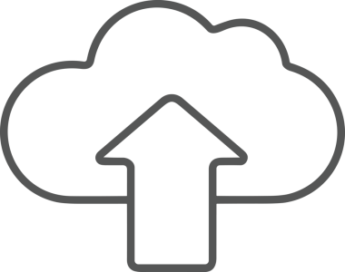 Siyah ve Beyaz Logo Simgesi PNG Biçimini Yükle. Web Sitesi Düğmesi, Mobil Uygulama Arayüzü, Dosya Aktarımı, Belge Paylaşımı, Bulut Depolama ve Veri Yedekleme için Minimalist Düz Tasarımlı Tek Renkli Ok Gönderme İşareti Grafiksel Elemanı